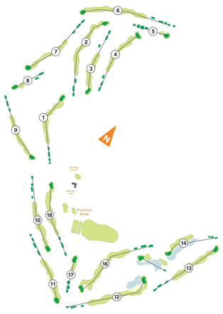 Ribagolfe Lakes Golf Course (ex Riba I) Course Map