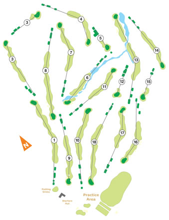 Ribagolfe Oaks Golf Course (ex Riba II) Course Map