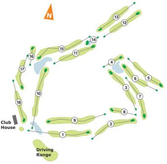 Aroeira Pines Classic Golf Course (ex Aroeira I) Course Map