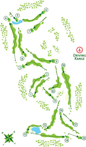 Vale da Pinta Golf Course Course Map