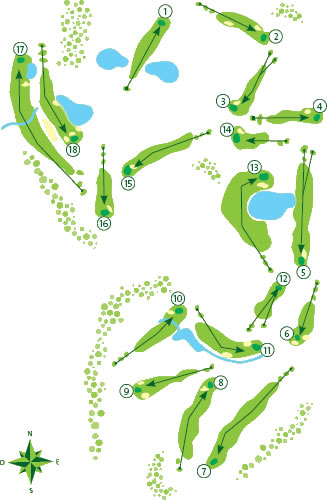 Silves Golf Course Course Map