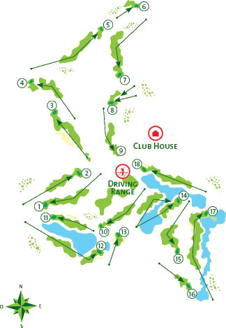 Vilamoura Victoria Golf Course Course Map