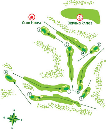 Pine Cliffs Golf Course Map