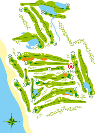 Quinta da Ria Golf Course Course Map