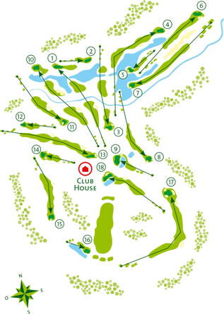 Quinta do Vale Golf Course Course Map