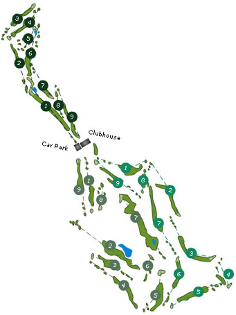Santo da Serra Golf Course Map