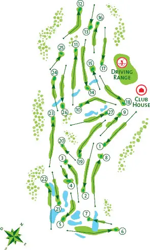 Course Map Vila Sol Golf Course