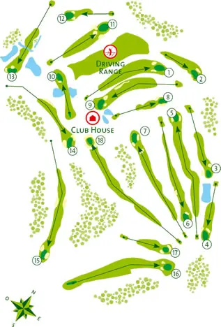 Course Map Benamor Golf Course